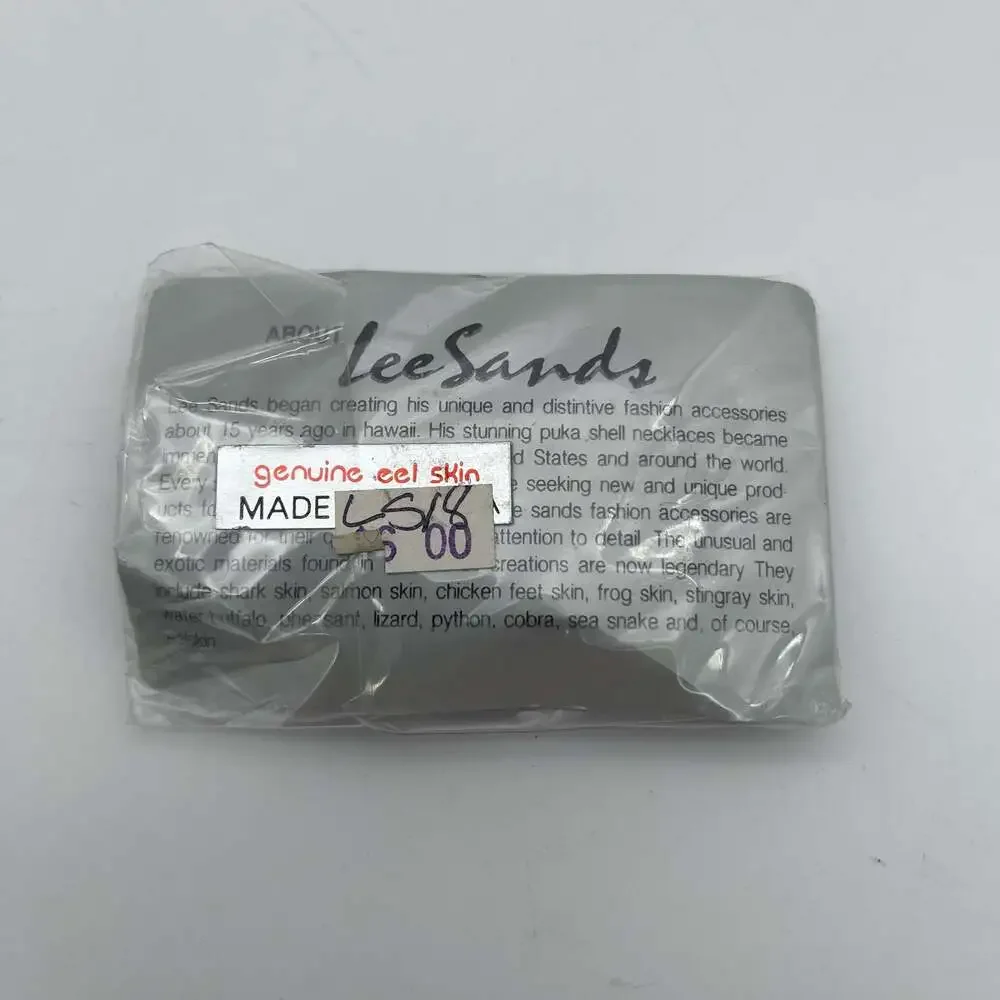 Lee Sands Genuine Eel‎ Skin Magnetic Money Clip Black